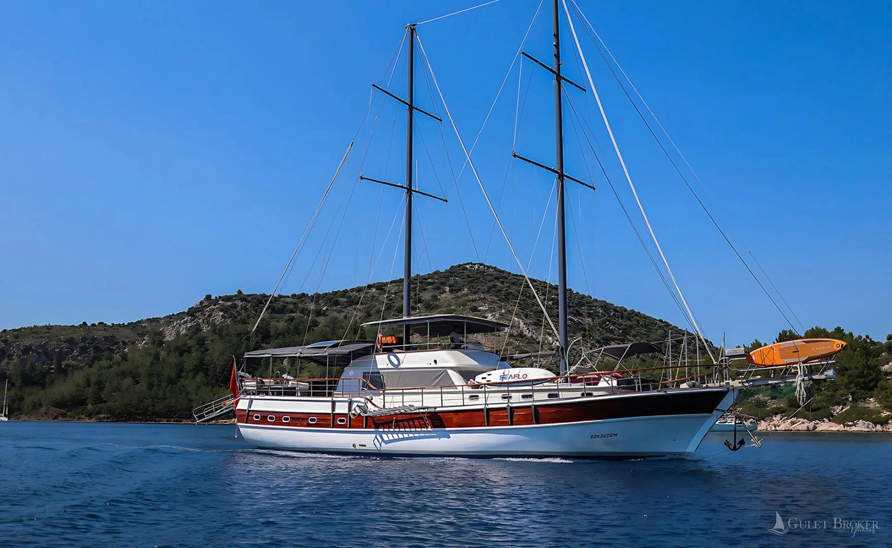 Go&eacute;lette de location Gok Dudum (5 cab) ancr&eacute;