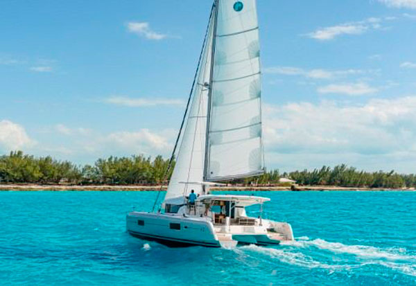 Lagoon 42 catamaran charter sailing