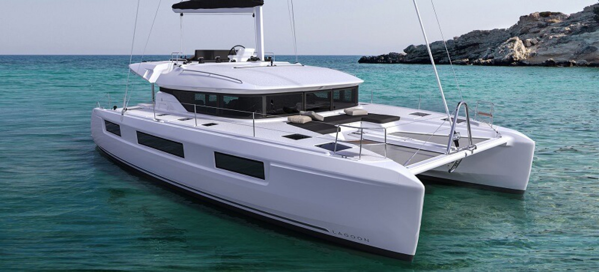 Catamar&aacute;n de alquiler Lagoon 50 fondeado