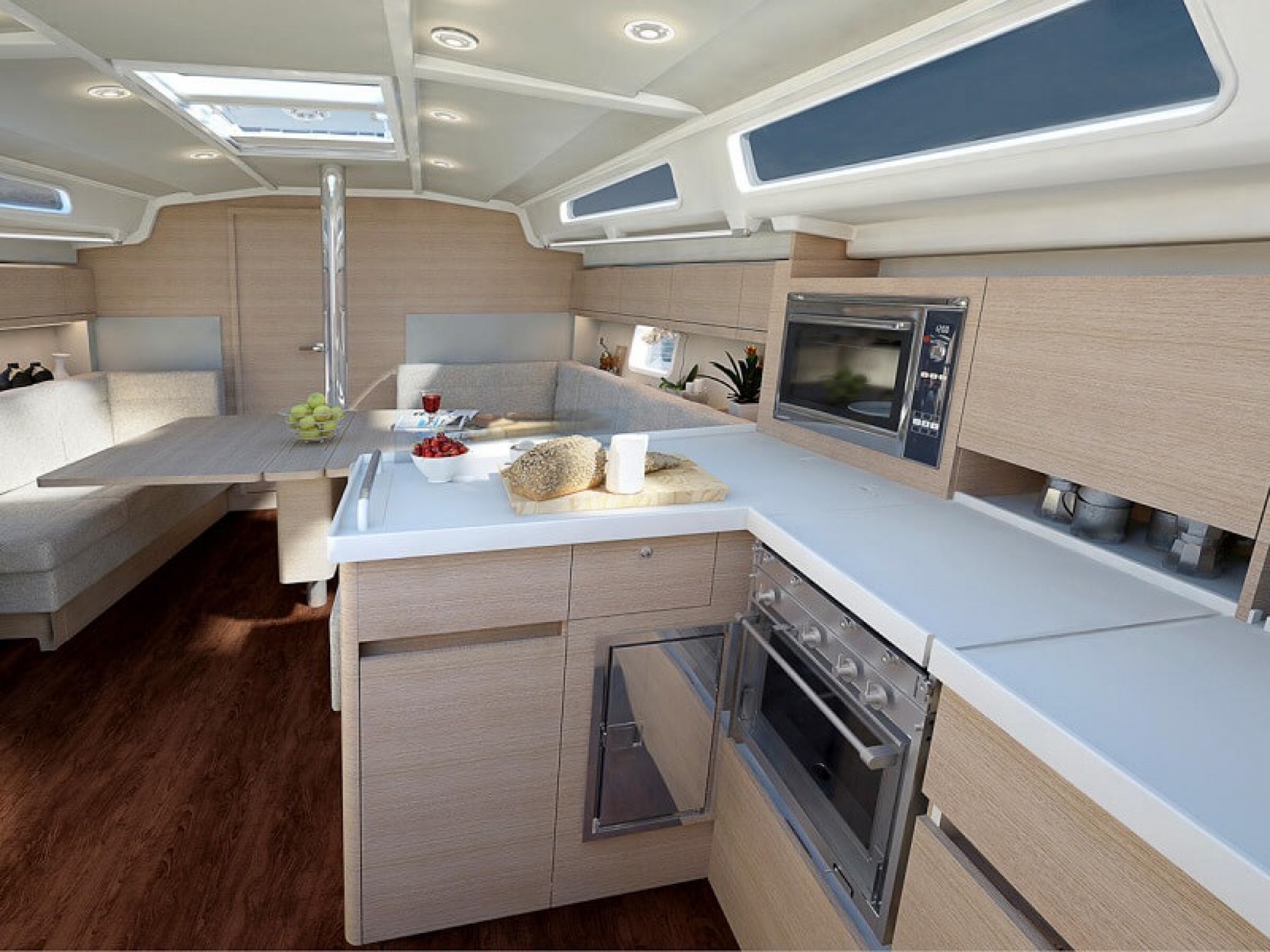Bateau de location Hanse 418 cuisine