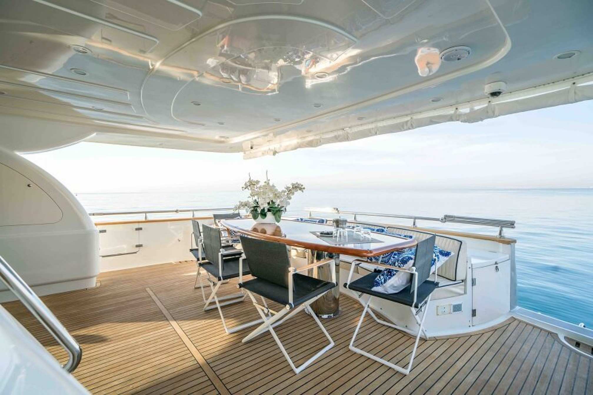 Astondoa 98 'KARAYEL' yacht charter cockpit