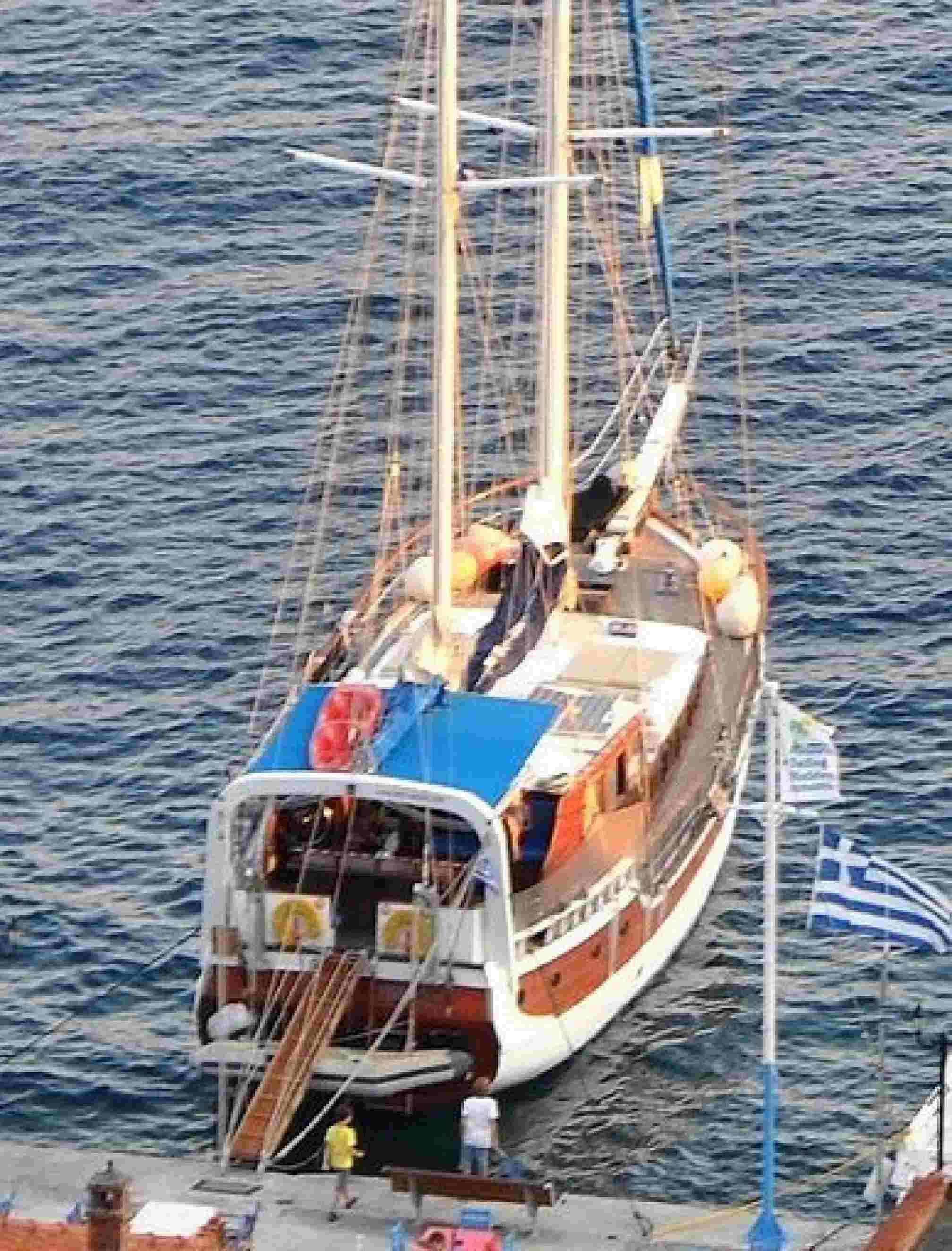 Anatolie gulet charter moored