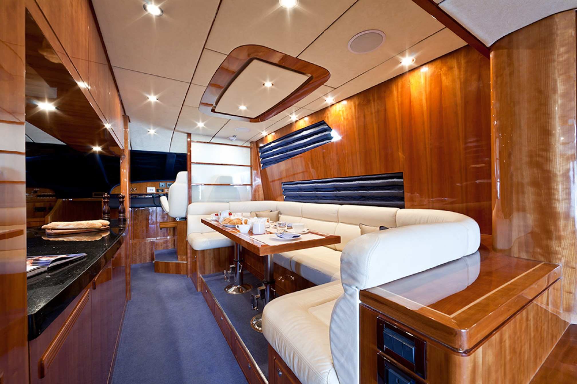 Samaric luxury yacht charter small dinning