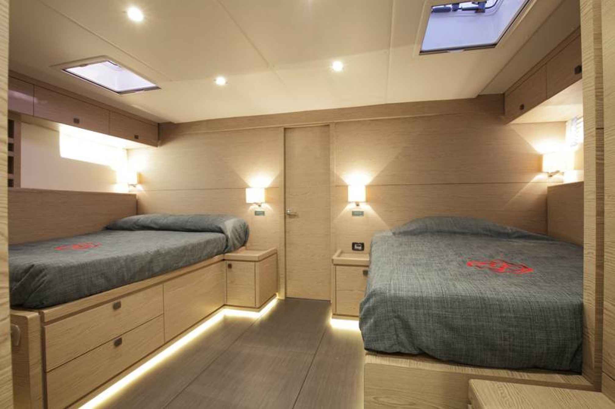 Vismara V80 luxury sailboat charter cabin