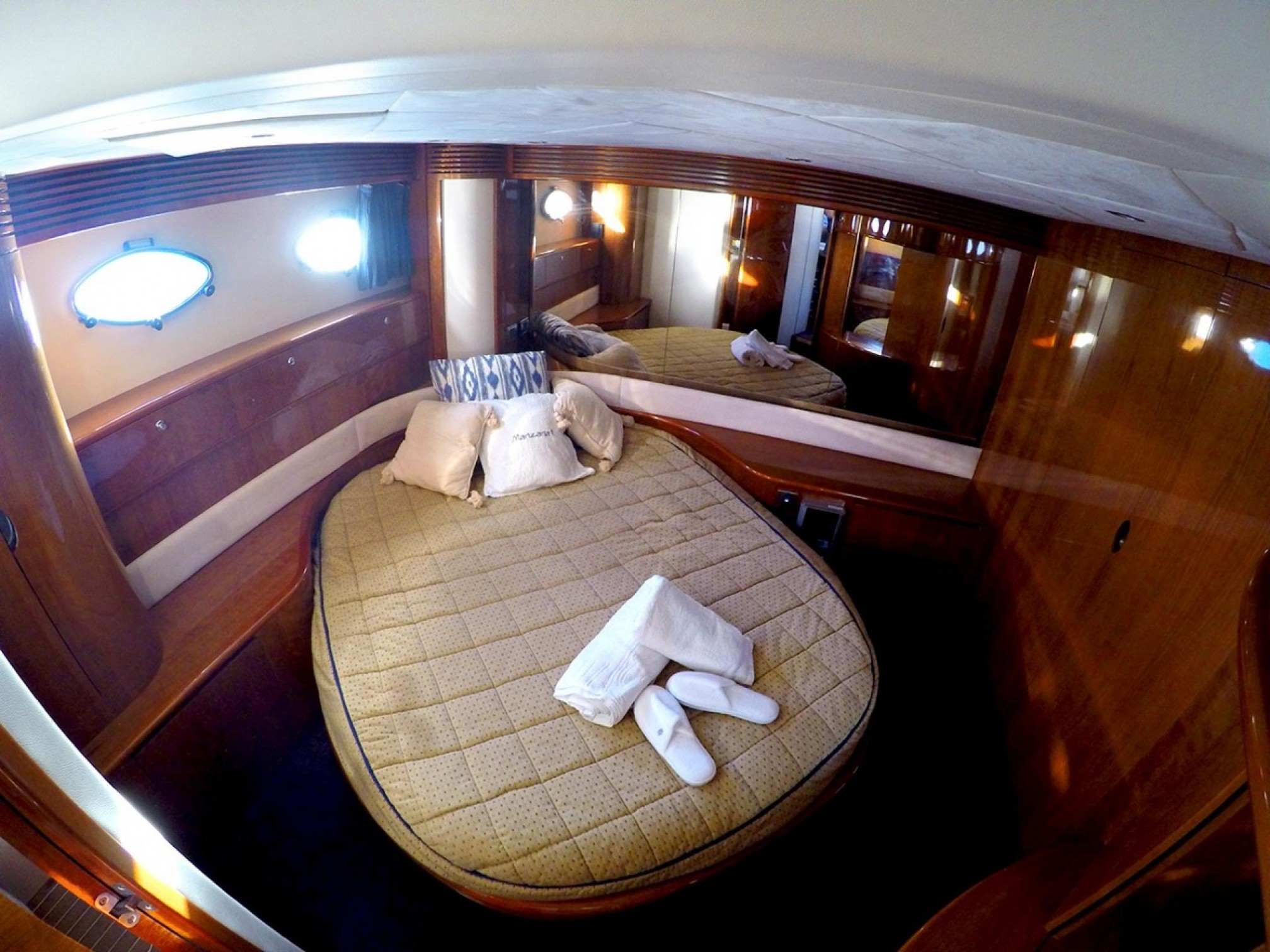Princess V65 Manzana yacht charter master cabin