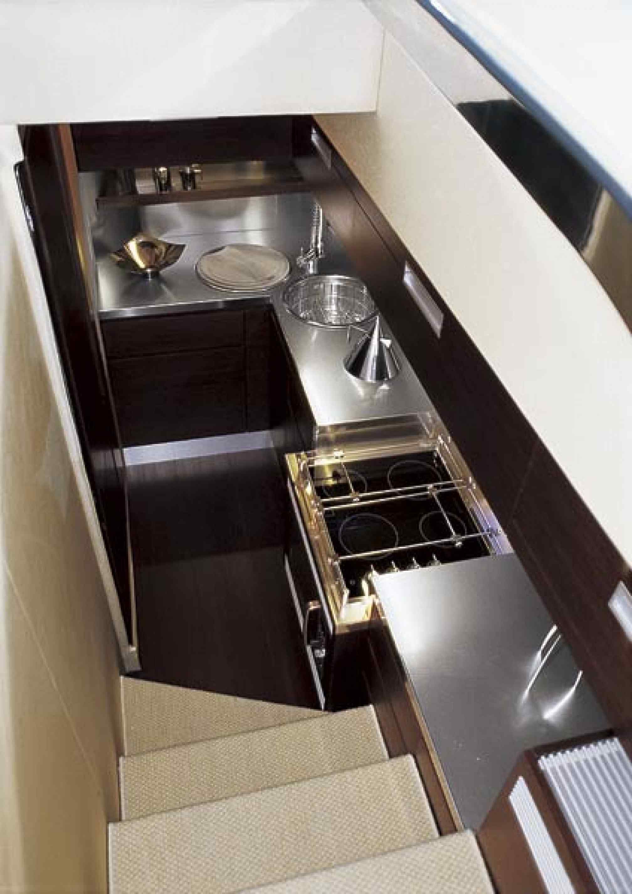 Azimut 68S charter yacht kitchen