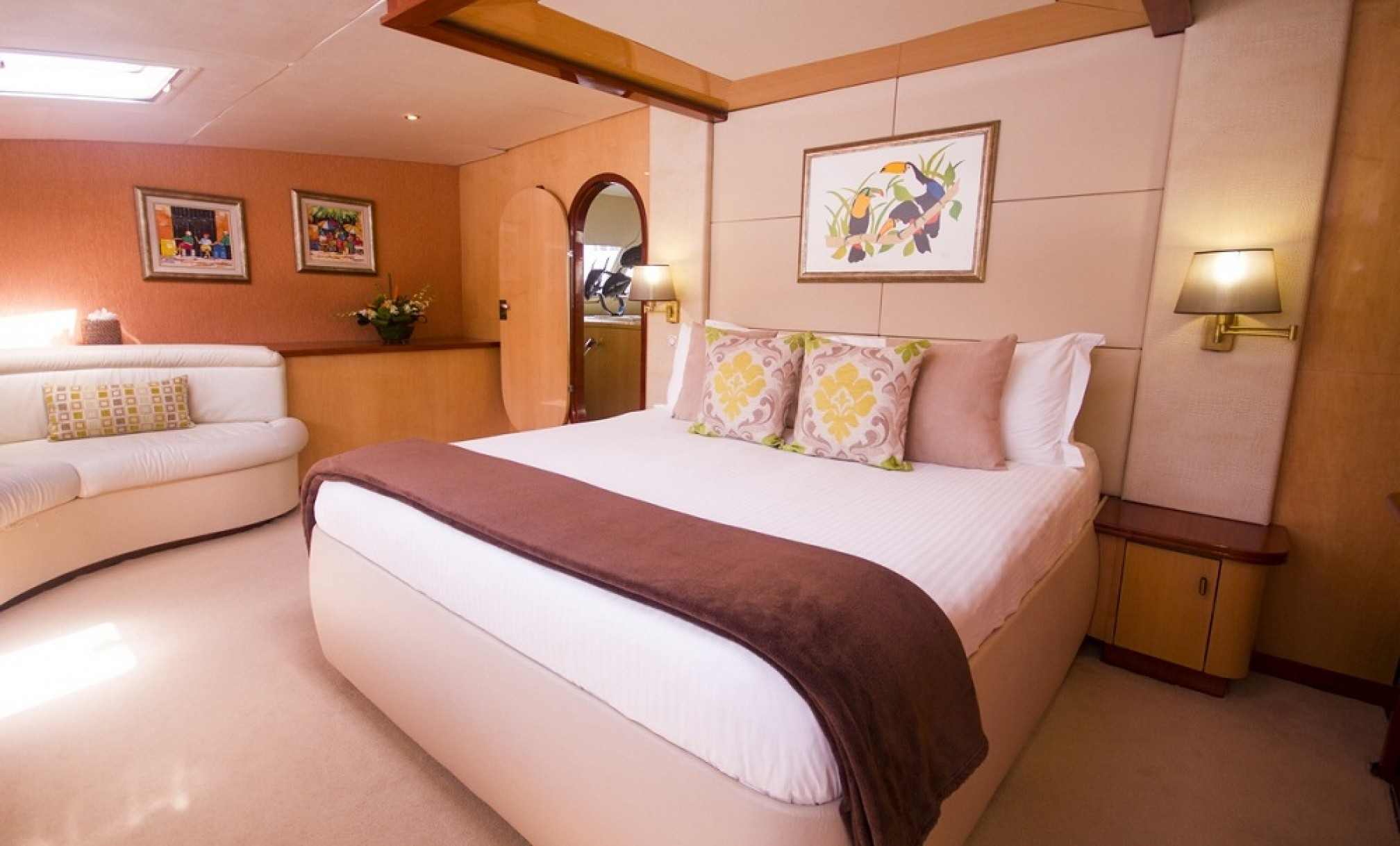 KINGS RANSOM luxury catamaran charter cabin