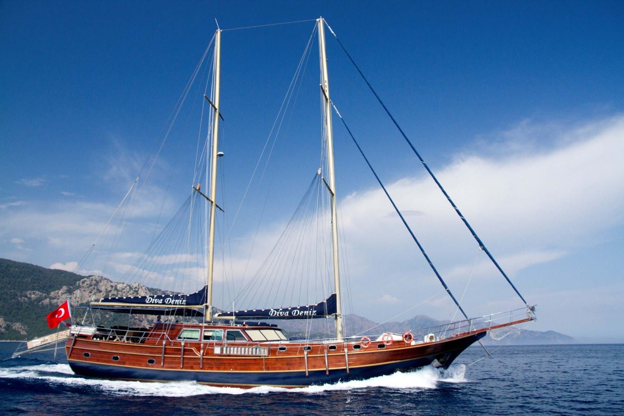  Diva Deniz gulet charter sailing 