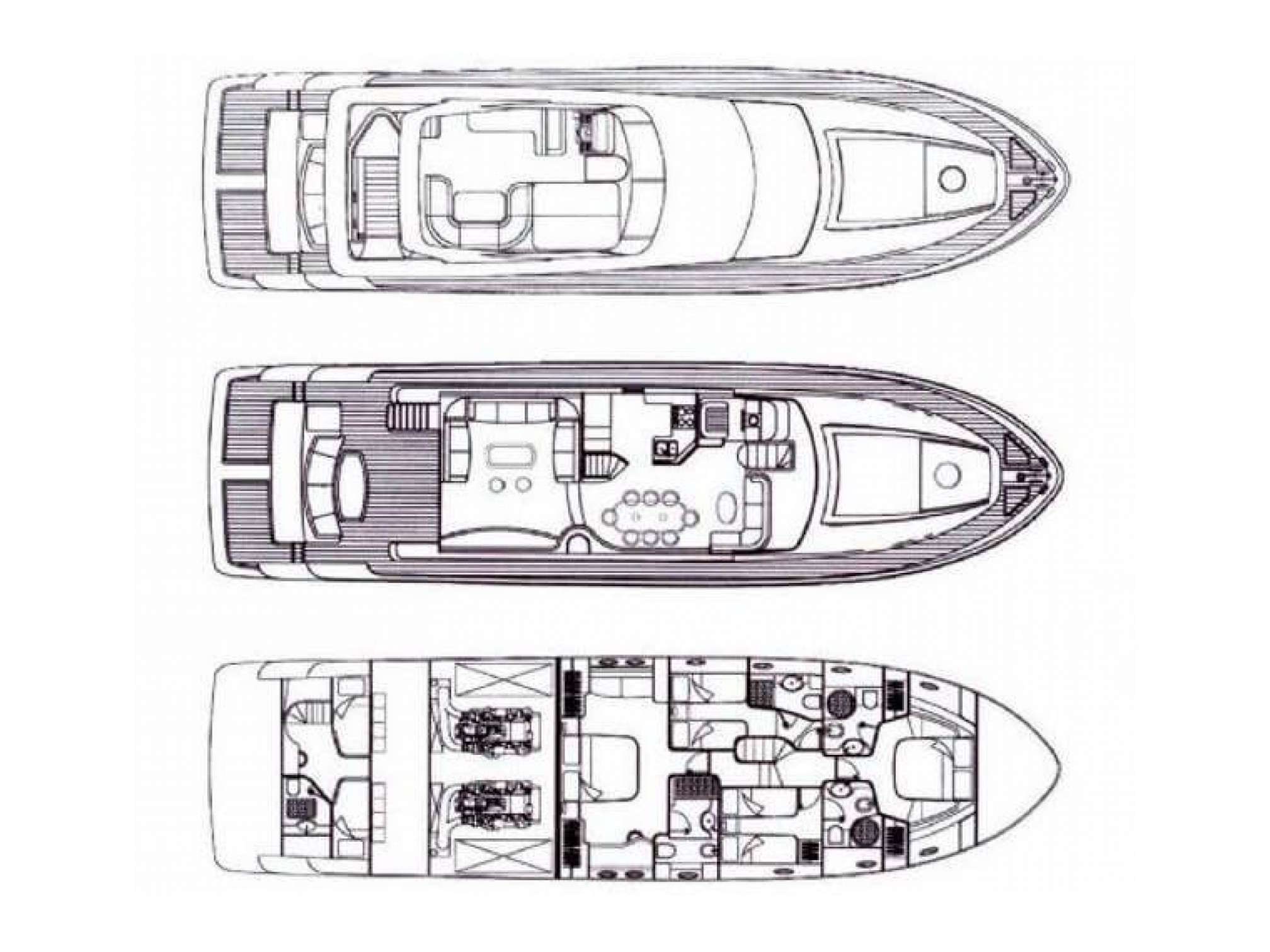 Firebird 68 yacht charter layout