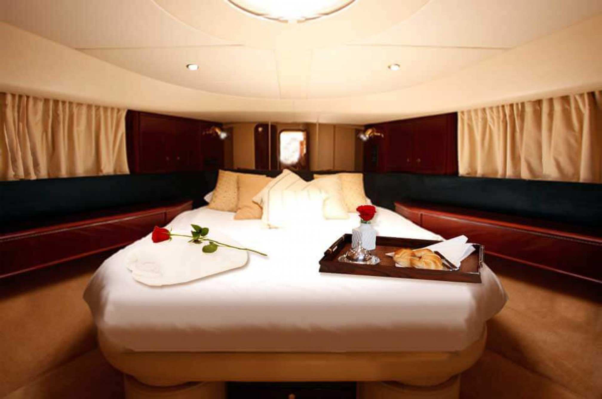 Princess 60' yacht charter cabin