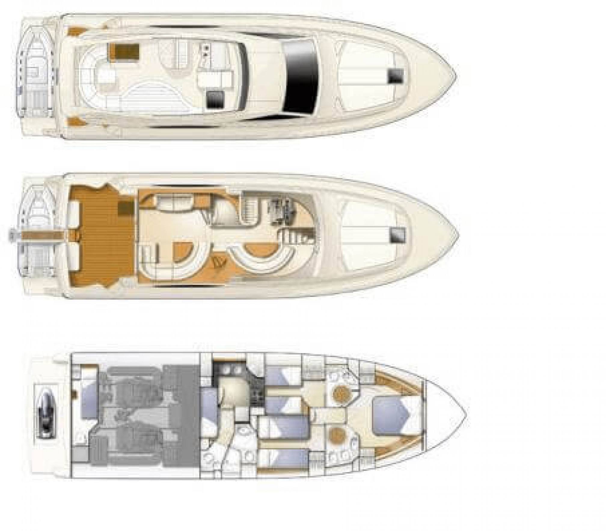 Ferretti 550 Fly yacht charter layout