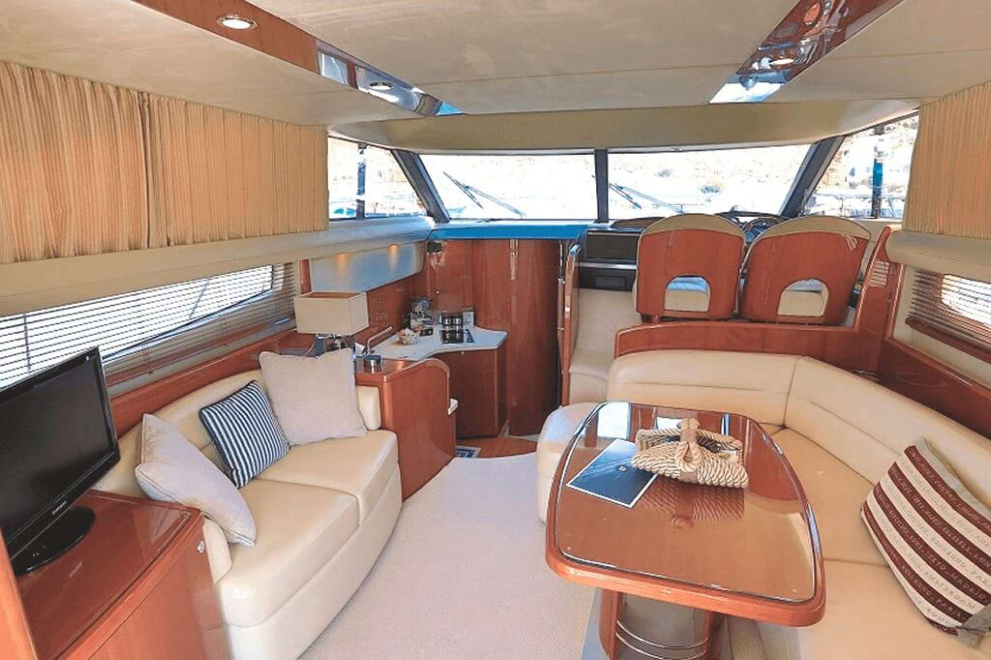 Princess 42 yacht charter salon