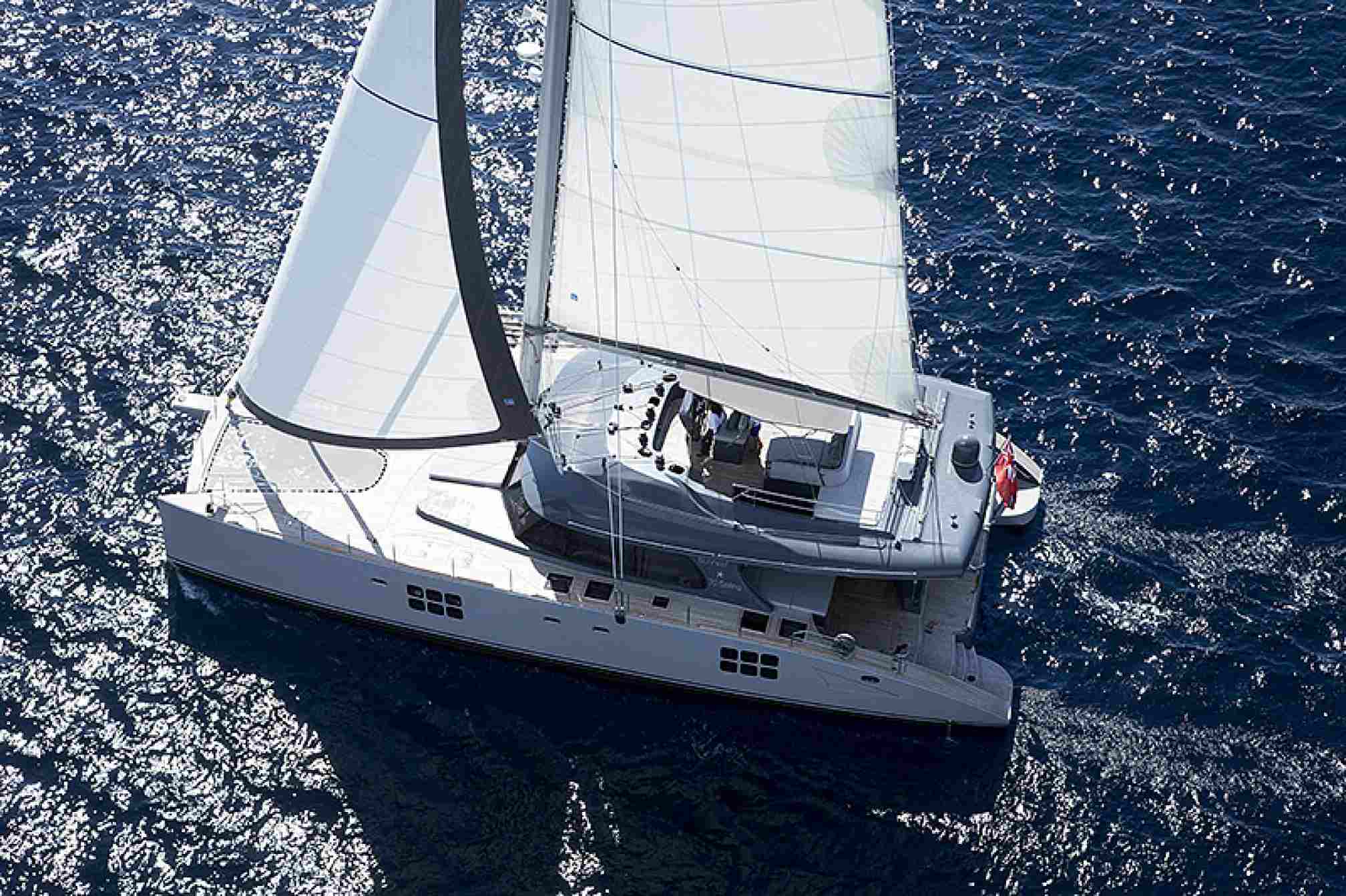 Sunreef 70 catamaran charter sailing